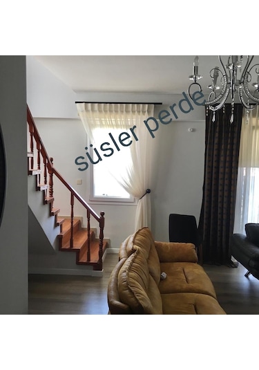 Dekoratif Alüminyum Perde Rayı Korniş 2 Li 3 Cm/10 Cm Ayak Takımı