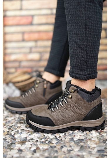 Moda Ayakkabı 5103 Erkek Günlük Kürklü Bot Ayakkabı