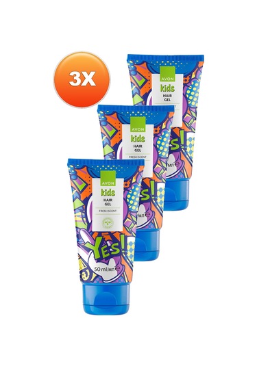 Avon Kids Yes Fresh Kokulu Saç Jölesi 3 x 50 ML