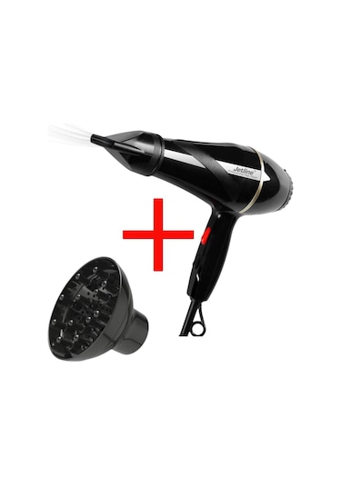 Jetline Jet-9001 Turbo 3500 Profesyonel Fön Makinesi + Vigo Başlık