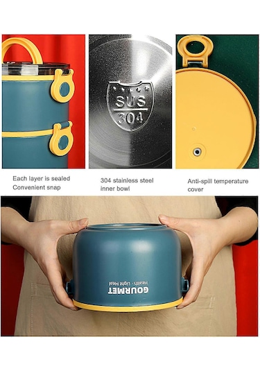 2024 Yeni, Termal Öğle Yemeği Kutusu Şişe Yalıtımlı Çorba Termosu Isıtılabilir Yalıtım Kasesi Rog Çok Renkli