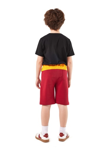 Gsstore Galatasaray Çocuk Şort C251055 Kırmızı - Sarı