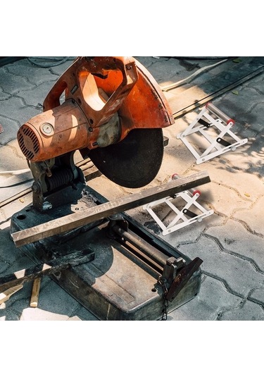 Besthome1 Katlanır Paslanmaz Çelik Kesme Mak. Destek Sehpası - 55-135mm Yükseklik, Taşınabilir, Dayanıklı