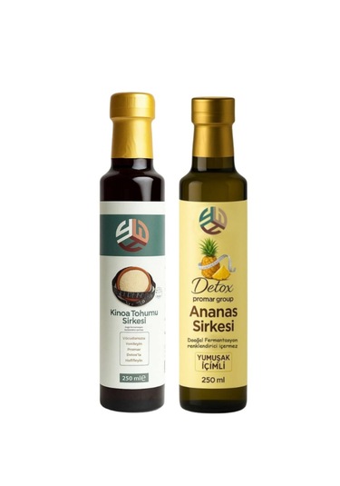 Promar  Ananas Sirkesi 250 Ml + Kinoa Tohumu Sirkesi 250 Ml