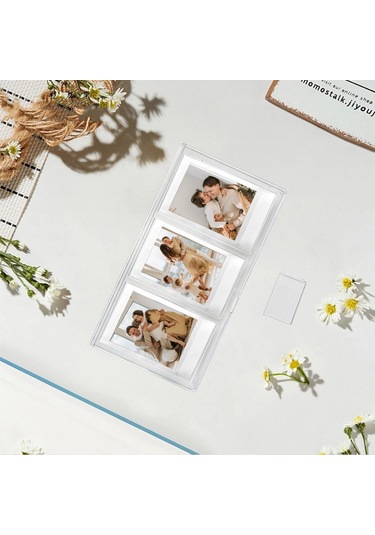 Polaroid Mini Dikey Üç Kare Pc Şeffaf Fotoğraf Çerçevesi İçin 3 İnç