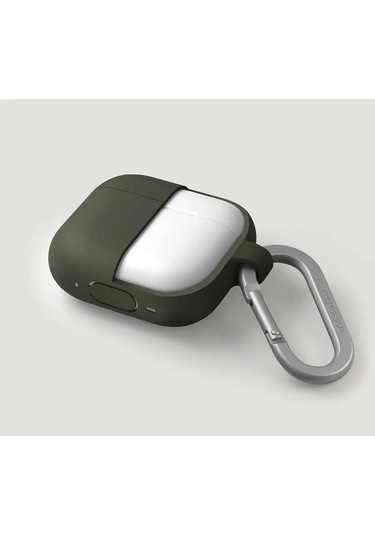 Unıq  Airpods Uyumlu Pro 2 Vencer Kılıfı, Karabinalı 147855453 Koyu Haki