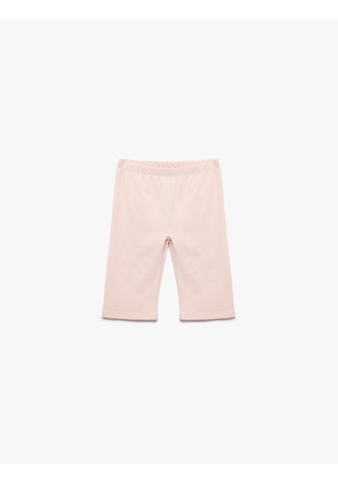 Koton Pamuklu Beli Lastikli 3'lü Basic Kısa Tayt Seti Gri 5skg10313ak Gri