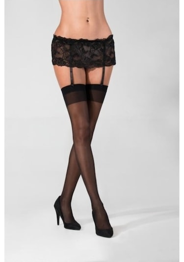 Daymod Dori Siyah Jartiyer Çorap & Jartiyer Takım Siyah-Standart Siyah