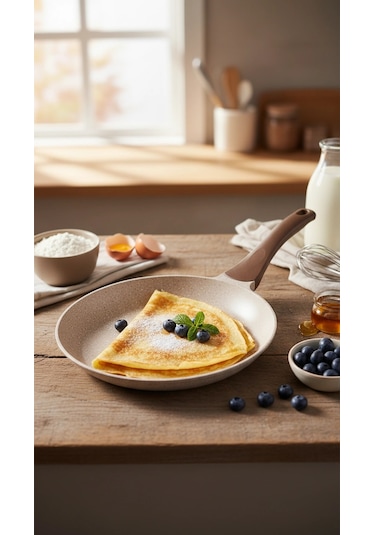 Thermoad Granit Döküm Krep Tava 26 Cm Vizon Renkli