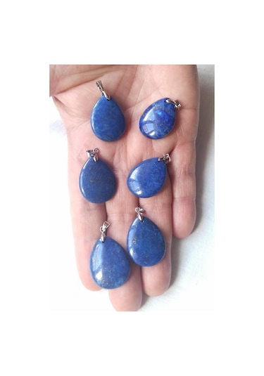 Doğal Lapis Lazuli Kolye 421-1 Çok Renkli