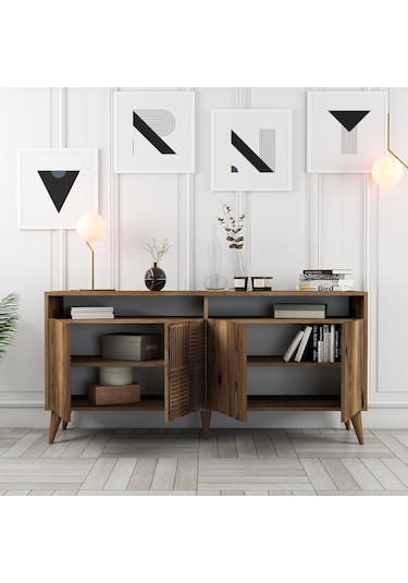 Milan 160cm Konsol - Ceviz / Ceviz