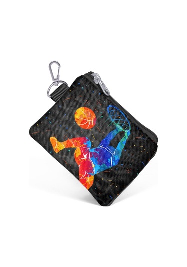 Coral High Gri Basketbol Desenli Bozuk Para Çantası 21912 Antrasit