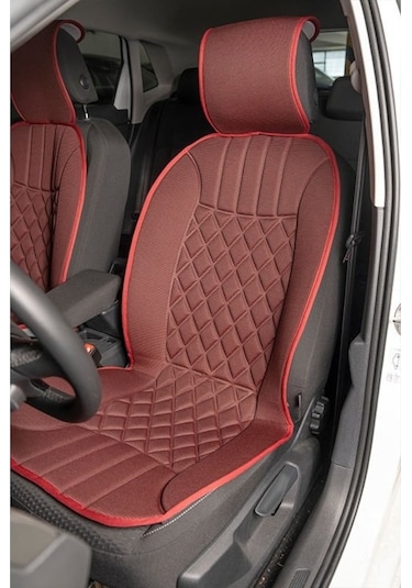 Rover 820 Uyumlu Koltuk Minderi Ön 2'li Set Elegance Kırmızı