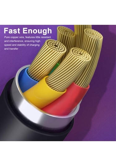 Teltree Type C 2a Hızlı Şarj Ve Veri Kablosu, Silikon Malzeme, 1 Metre Uzunluk, Pembe