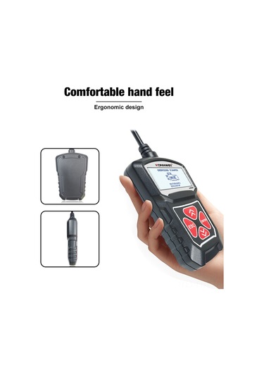 Hangfox Kw309 Otomobil Test Cihazı - Plastik Vücut, Çok Dilleri Desteği, 0-60 C Çalışma Sıcaklığı, Siyah