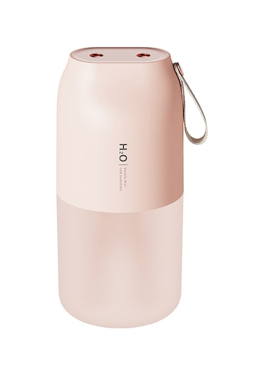 Dianziye Pembe Usb Şarjlı Çift Nozzle Ruhsatlı Nemlendirici: Sessiz Taşınabilir Otomobil/ofis/ev Kullanıma Uygun, Gece Lambalı Otomatik Kapatma Özelliği