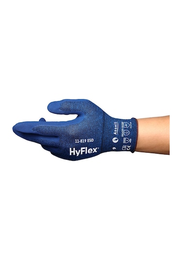 Ansell Hyflex 11-819 Esd Dokunmatik Ekran Konforlu Iş Eldiveni