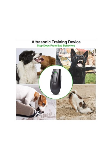 Geeksen Köpek Eğitimi Ve Havlama Kontrol Cihazı, Ultrasonlu El Tipi, 16.4ft Menzil, Pilli Pil Yok , Ul-30 Siyah