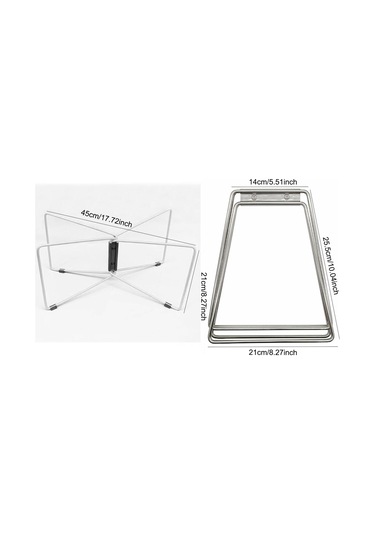 Homyl Katlanabilir Soğutucu Standı Evrensel Su Kabı Gümüş Gümüş