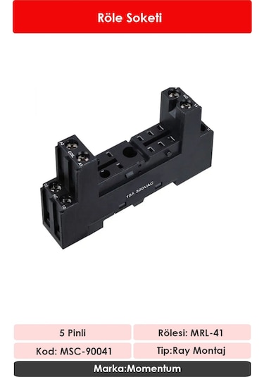 Momentum Röle Soketi 5 Pin MSC-90041