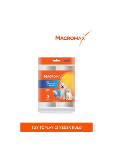 Macromax Tüy Toplayıcı Yedek Rulo 2'li Paket Toplam 112 Yaprak