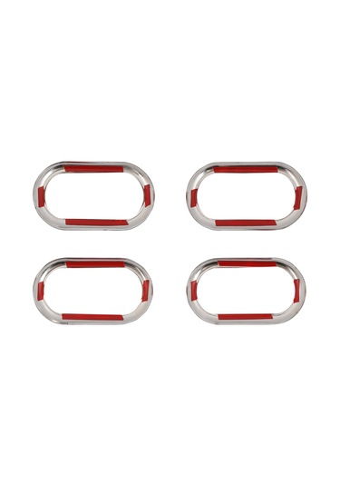 Renault Megane 2 Uyumlu 2003-2008 Krom İç Kapı Kolu Çerçevesi 4 Parça Paslanmaz Çelik