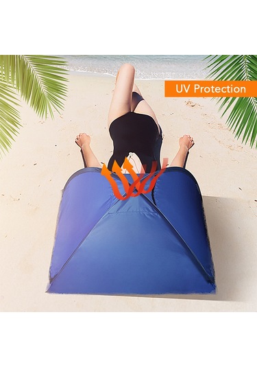 Skycity Güneş Koruyucu Mini Çadır L Boyutu - 80x50x55cm, 0.25kg, Kolay Kurulur Ve Taşınabilir, Mavi Çok Renkli