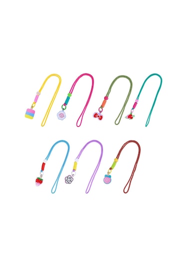 Kilifone - Cep Telefonu Askı İpi 130 Cm Cep Telefonu Kumaş Halat İp - Pati T25008