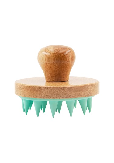 Singree Saç Bakımı Silikon Şampuan Fırçası - Yeşil Renk, Model 1776, Dergi Ve Temizleme İşlevi İşlem Görmemiş