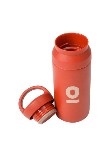 Paslanmaz Çelik Tutacaklı Kırmızı Termos 350 ML No:34