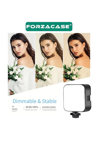 Kameralar İçin Şarj Edilebilir Rgb Led Video Işığı - Fc1022