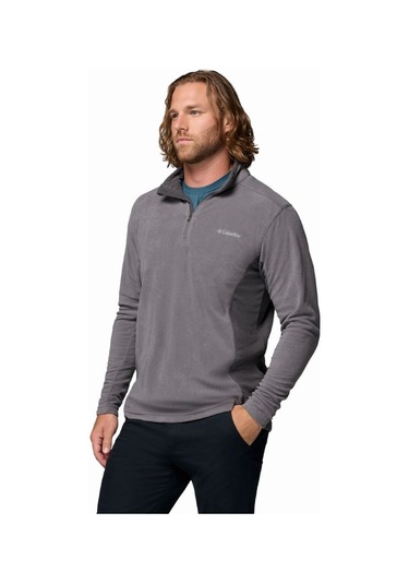 Columbia Klamath Range Iı Half Zip Erkek Polar Em6503 Gri Açık