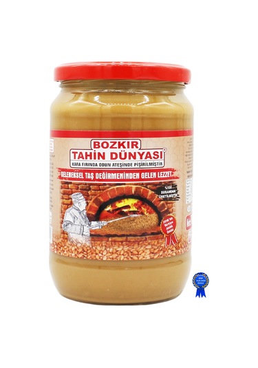 Bozkır Tahin Dünyası Odun Ateşinde Kepekli Tahin Cam 700 G