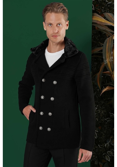 02 Slim Fit Siyah Spor Kaban Siyah