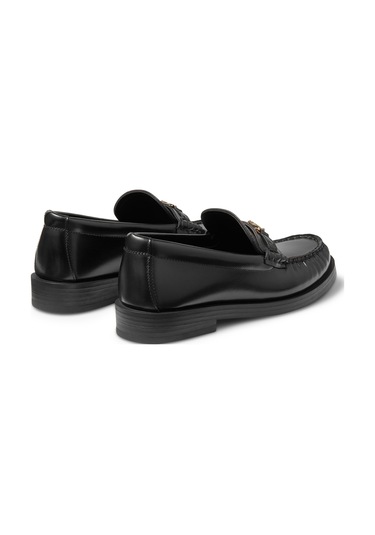 Jimmy Choo Addie Deri Loafer Ayakkabılar Siyah