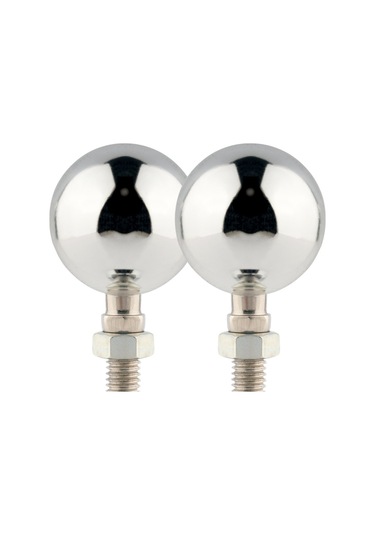 1 Çift Kc801 12v Modifiye Evrensel Motosiklet Led Dönüş Sinyali Gümüş