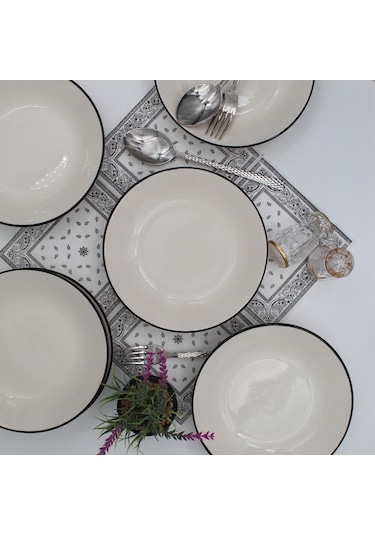 Anka 20 Cm Seramik Yemek Tabağı 6 Adet