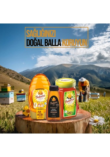 Balarısı Akıllı Kapak Çiçek 500 G + Çam Bal 460 G + Premium Bal 350 G