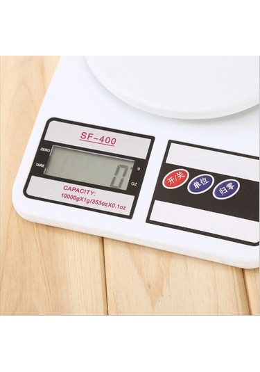 Wondernest Yüksek Hassasiyetli Gümüş Dijital Mutfak Terazisi 10kg 1g Gümüş