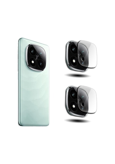 Redmi Note 14 Pro+ Plus Esnek Nano Kamera Lens Koruyucu 2 Adet Şeffaf