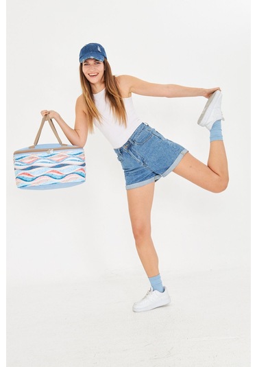 Superbag 22 Litre Piknik/kamp Çantası Sepeti. Termal Termos Çanta Sıcak-soğuk Koruma Sağlar Angel-20250133 Angel Çok Renkli