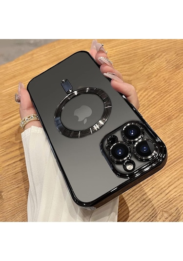 Apple Uyumlu iPhone 15 Pro Max Kılıf Kamera Lens Hoparlör Koruma Magsafe Şarj