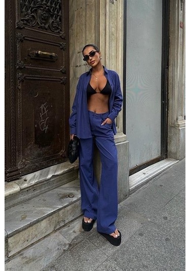 Larissa Çizgili Takım 9766 08 İndi Go