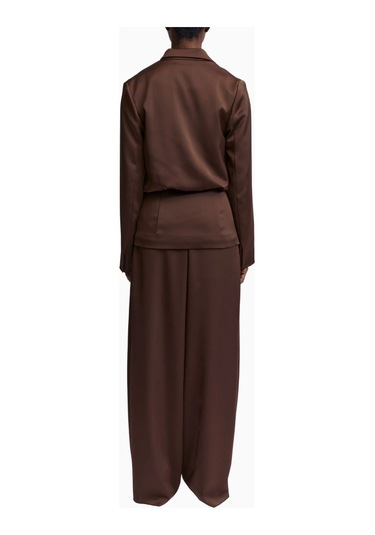16arlington 16arlıngton Ardo Jacket Saten Blazer Ceket Kahverengi