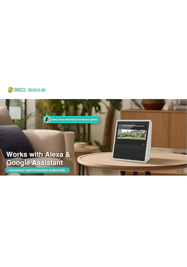 +360 Botslab Smart W311 Outdoor Kamera Set 3k / Çift Yönlü Ses / 360 / Akıllı İnsan Takibi