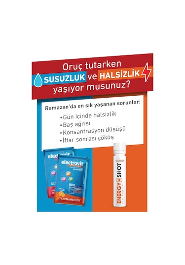 Hangover Shot Ramazan Denge Seti 2x Electrovit + 1x Energyshot