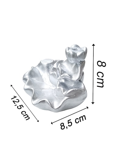 Geri Akışlı Üç Kat Şelale Tütsülük Gümüş Rengi