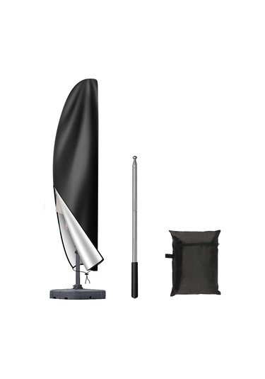 Geeksen Siyah 210d Oxford Kumaş Şemsiye Kılıfı - Güneş Engeli Ve Toz Koruyucu, Güneşten Koruma İşlevi