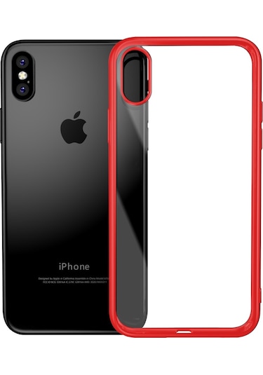 Apple Uyumlu iPhone Bikapak Elıt Shıne X xs Full Kırmızı Kapak