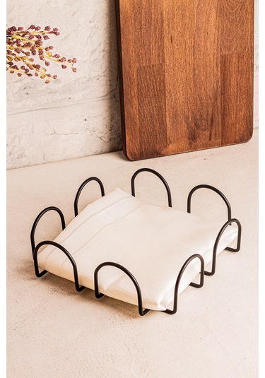 Snippy Visa - Metal Mat Siyah Peçetelik